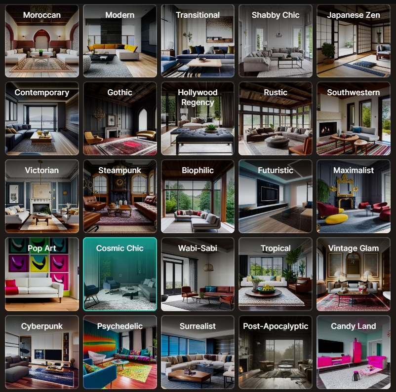 Interior design sample
