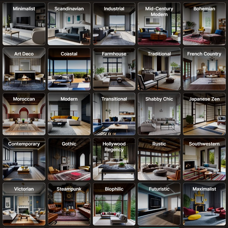Interior design sample