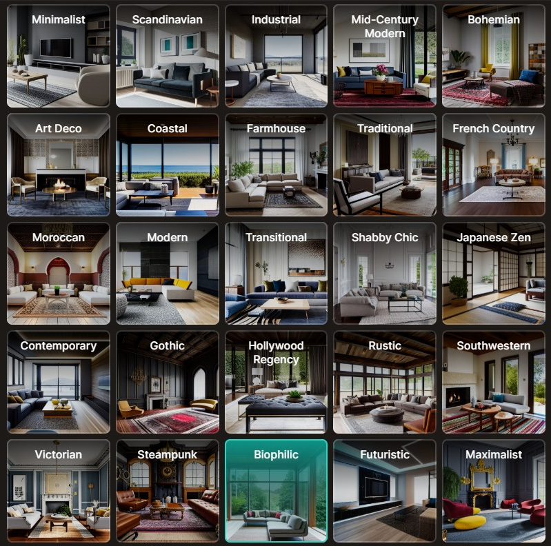 Interior design sample